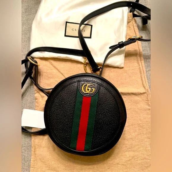 Gucci | Bags | Nwt Authentic Gucci Leather Black Ophidia  display picture 1